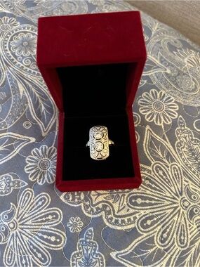 Silver Filigree Statement Ring - Women's Jewelry